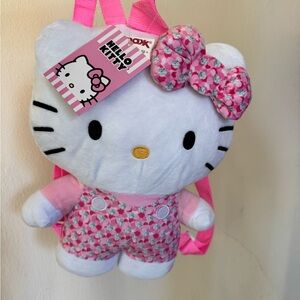 Hello Kitty Floral Plush Backpack - Pink & White NWT from TJ MAXX